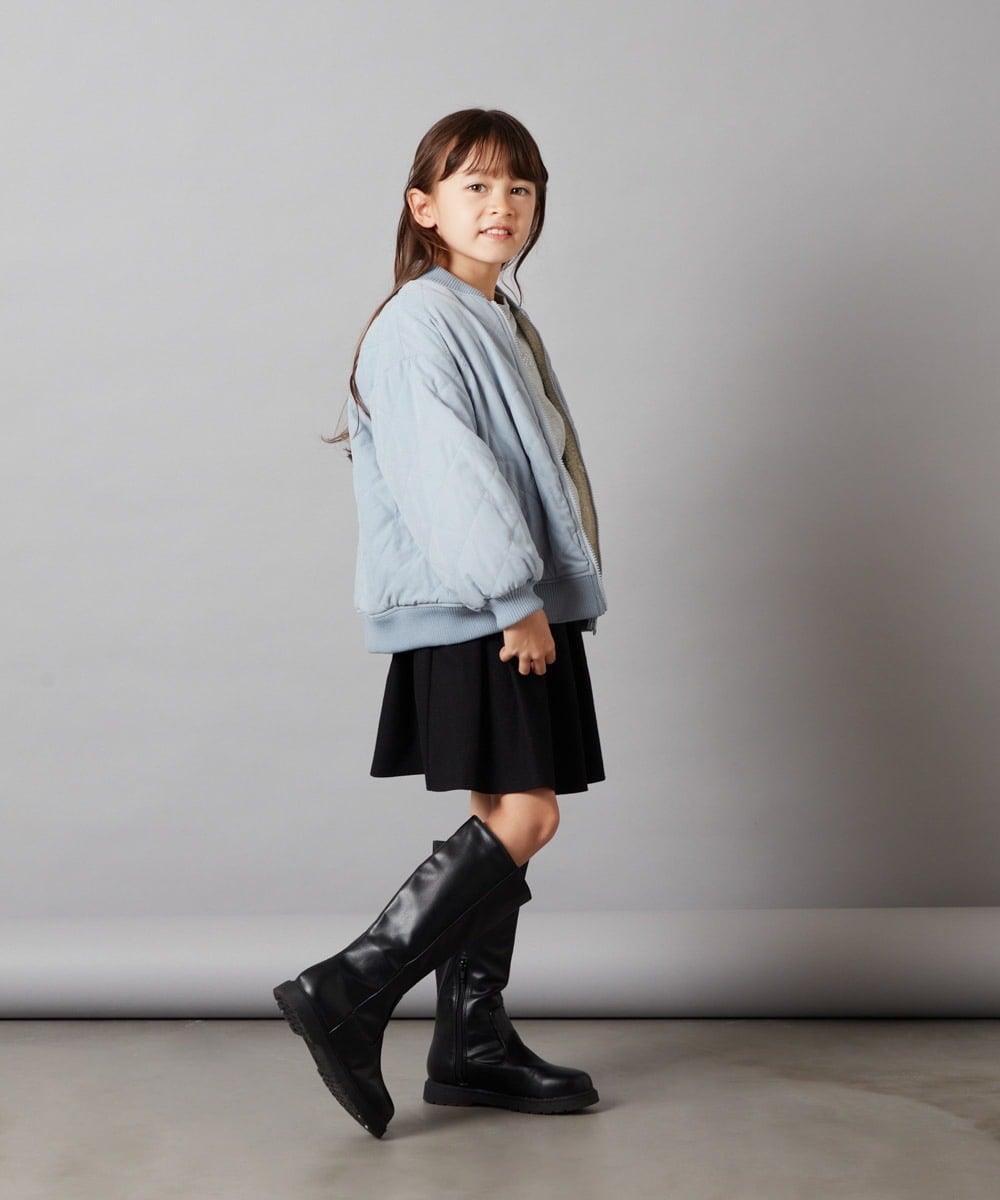 KJJKT40074 a.v.v KIDS(アー・ヴェ・ヴェ) [140-150]【2WAY】リバーシブルブルゾン ブラック