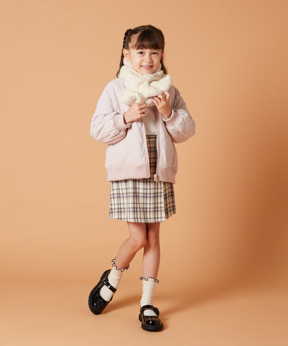 KJJKT40074 a.v.v KIDS(アー・ヴェ・ヴェ) [140-150]【2WAY】リバーシブルブルゾン ブラック
