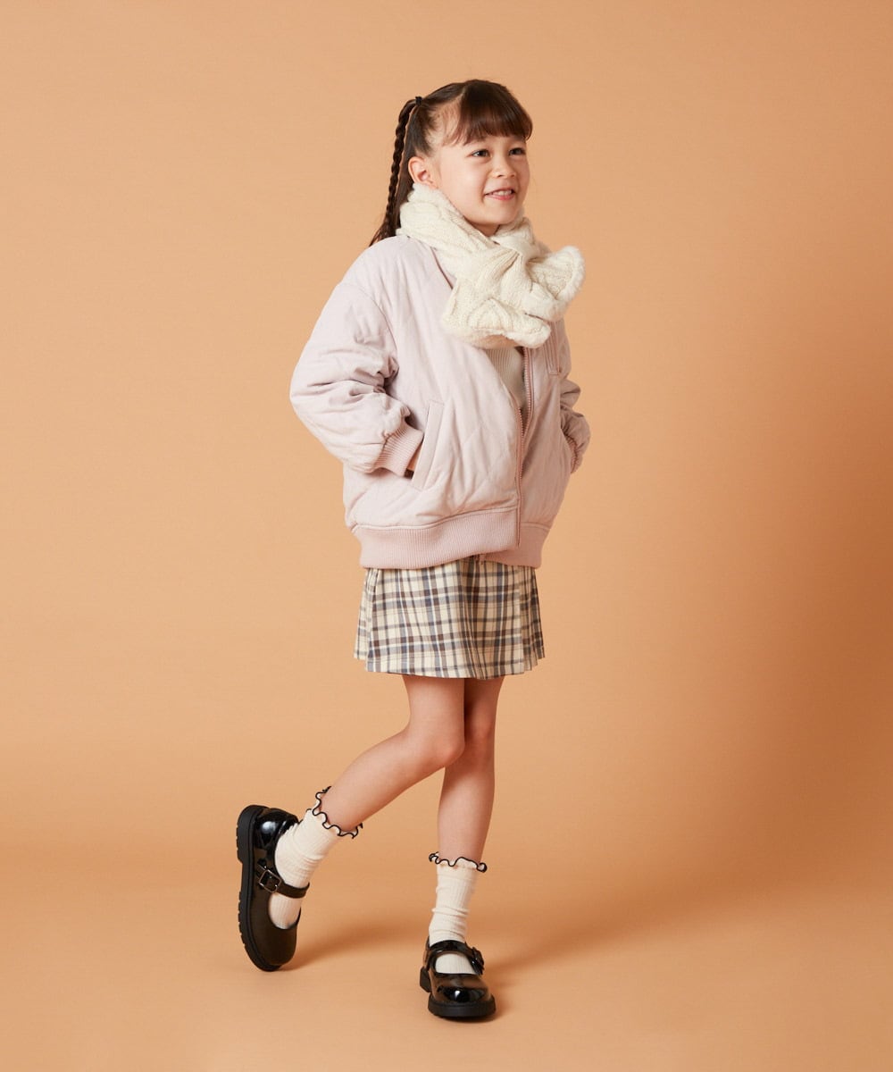 KJJKT40074 a.v.v KIDS(アー・ヴェ・ヴェ) [140-150]【2WAY】リバーシブルブルゾン ブラック