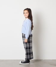 KJKAD01034 a.v.v KIDS(アー・ヴェ・ヴェ) [100-160]衿付きロゴトレーナー ライトブルー