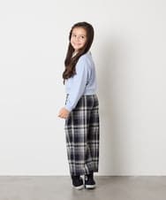 KJKAD01034 a.v.v KIDS(アー・ヴェ・ヴェ) [100-160]衿付きロゴトレーナー ライトブルー