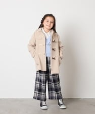 KJKAD01034 a.v.v KIDS(アー・ヴェ・ヴェ) [100-160]衿付きロゴトレーナー ライトブルー