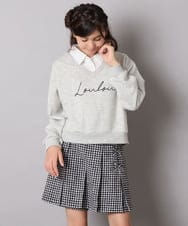 KJKAD01034 a.v.v KIDS(アー・ヴェ・ヴェ) [100-160]衿付きロゴトレーナー ライトブルー