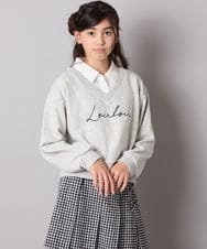 KJKAD01034 a.v.v KIDS(アー・ヴェ・ヴェ) [100-160]衿付きロゴトレーナー ライトブルー