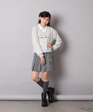 KJKAD01034 a.v.v KIDS(アー・ヴェ・ヴェ) [100-160]衿付きロゴトレーナー ライトブルー