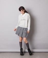 KJKAD01034 a.v.v KIDS(アー・ヴェ・ヴェ) [100-160]衿付きロゴトレーナー ライトブルー