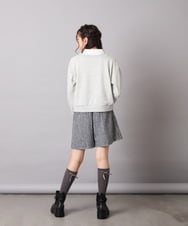 KJKAD01034 a.v.v KIDS(アー・ヴェ・ヴェ) [100-160]衿付きロゴトレーナー ライトブルー