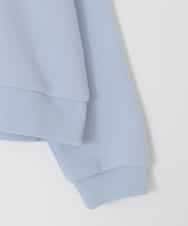 KJKAD01034 a.v.v KIDS(アー・ヴェ・ヴェ) [120-160]【クロップド丈】衿付きロゴトレーナー ライトブルー