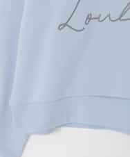 KJKAD01034 a.v.v KIDS(アー・ヴェ・ヴェ) [120-160]【クロップド丈】衿付きロゴトレーナー ライトブルー