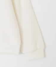 KJKAD03039 a.v.v KIDS(アー・ヴェ・ヴェ) [120-160]【アシンメトリー/オフショル】ポコポコレイヤード風トレーナー アイボリー