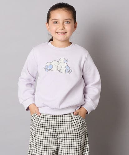 KJKAD04029 a.v.v KIDS [100-160]【裏起毛】アソートモチーフトレーナー