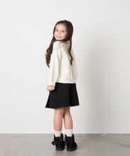 KJKAD04029 a.v.v KIDS(アー・ヴェ・ヴェ) [100-160]【裏起毛】アソートモチーフトレーナー ラベンダー