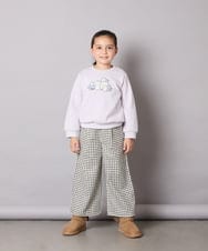 KJKAD04029 a.v.v KIDS(アー・ヴェ・ヴェ) [100-160]【裏起毛】アソートモチーフトレーナー ラベンダー