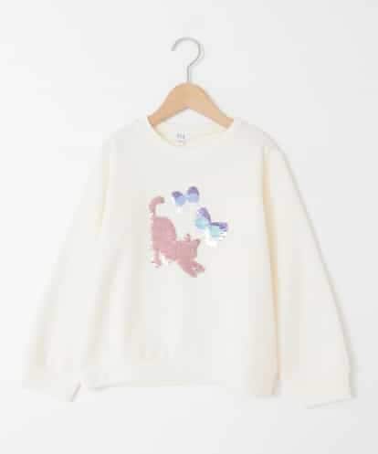 KJKAD04029 a.v.v KIDS [110-130]【裏起毛】アソートモチーフトレーナー