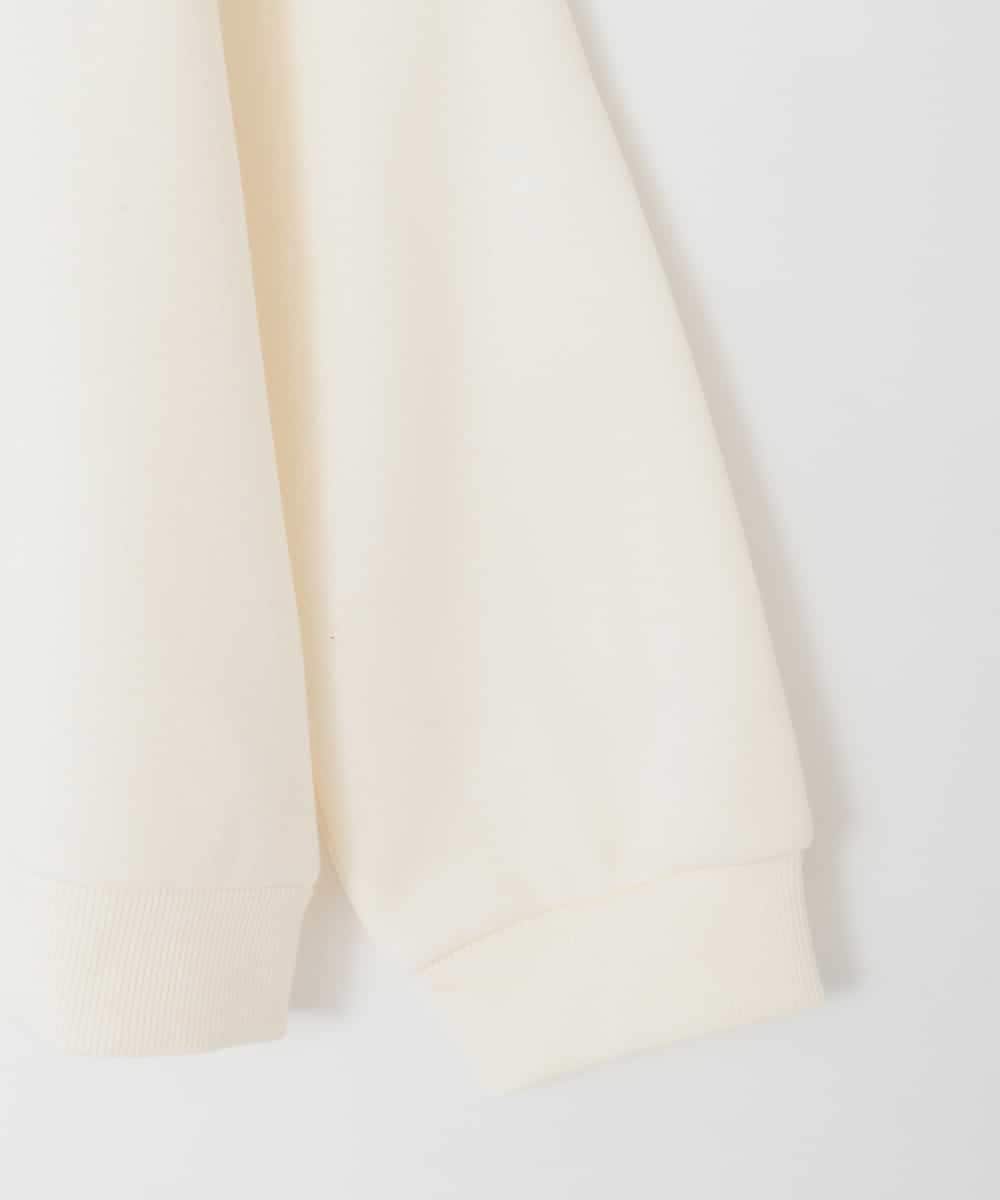 KJKAD04029 a.v.v KIDS(アー・ヴェ・ヴェ) [110-130]【裏起毛/シマエナガ ふわふわアップリケ/ネコ リバーシブルスパンコール】アソートモチーフトレーナー アイボリー