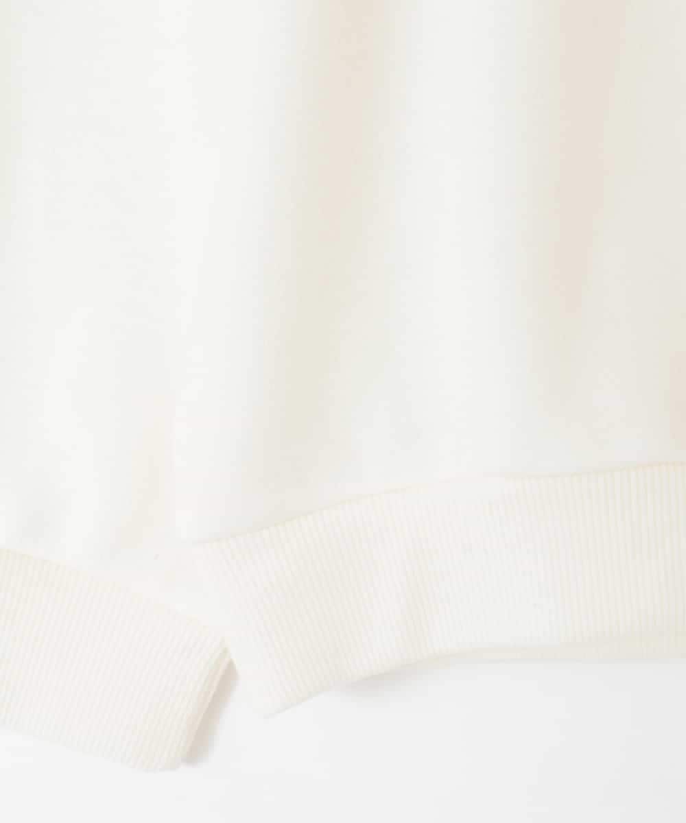 KJKAD04029 a.v.v KIDS(アー・ヴェ・ヴェ) [110-130]【裏起毛/シマエナガ ふわふわアップリケ/ネコ リバーシブルスパンコール】アソートモチーフトレーナー アイボリー