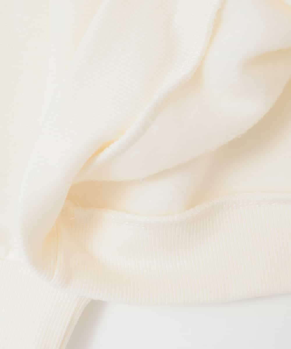 KJKAD04029 a.v.v KIDS(アー・ヴェ・ヴェ) [110-130]【裏起毛/シマエナガ ふわふわアップリケ/ネコ リバーシブルスパンコール】アソートモチーフトレーナー アイボリー