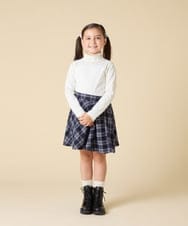 KJKAD48021 a.v.v KIDS(アー・ヴェ・ヴェ) [120-160]ハイネックリブカットソー ブラック
