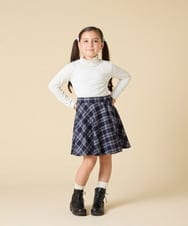 KJKAD48021 a.v.v KIDS(アー・ヴェ・ヴェ) [120-160]ハイネックリブカットソー ブラック