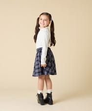 KJKAD48021 a.v.v KIDS(アー・ヴェ・ヴェ) [120-160]ハイネックリブカットソー ブラック