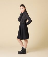 KJKAD48021 a.v.v KIDS(アー・ヴェ・ヴェ) [120-160]ハイネックリブカットソー ブラック