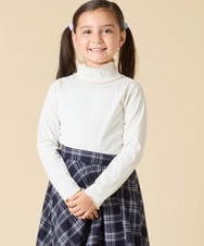 KJKAD48021 a.v.v KIDS(アー・ヴェ・ヴェ) [120-160]ハイネックリブカットソー ブラック