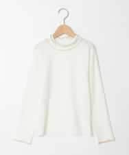 KJKAD48021 a.v.v KIDS(アー・ヴェ・ヴェ) [120-160]ハイネックリブカットソー ホワイト