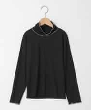 KJKAD48021 a.v.v KIDS(アー・ヴェ・ヴェ) [120-160]ハイネックリブカットソー ブラック