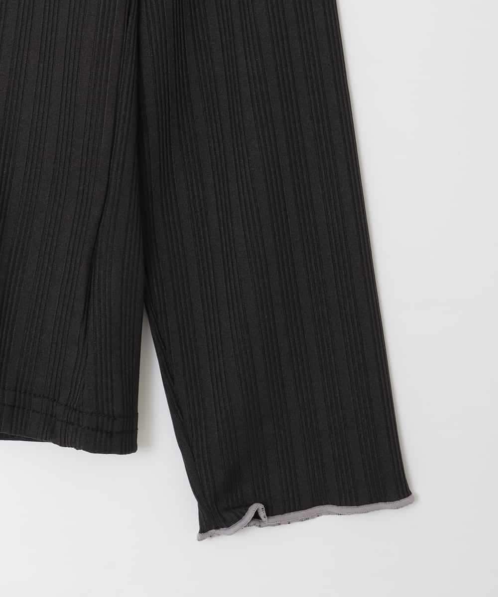 KJKAD48021 a.v.v KIDS(アー・ヴェ・ヴェ) [120-160]ハイネックリブカットソー ブラック