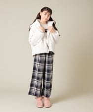 KJKAD49018 a.v.v KIDS(アー・ヴェ・ヴェ) [100-160]【WEB限定商品】チュールロゴトレーナー ピンク