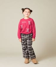 KJKAD51018 a.v.v KIDS(アー・ヴェ・ヴェ) [100-160]【WEB限定商品】リボン付きロゴトレーナー ライトブルー