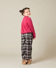 KJKAD51018 a.v.v KIDS(アー・ヴェ・ヴェ) [100-160]【WEB限定商品】リボン付きロゴトレーナー ライトブルー