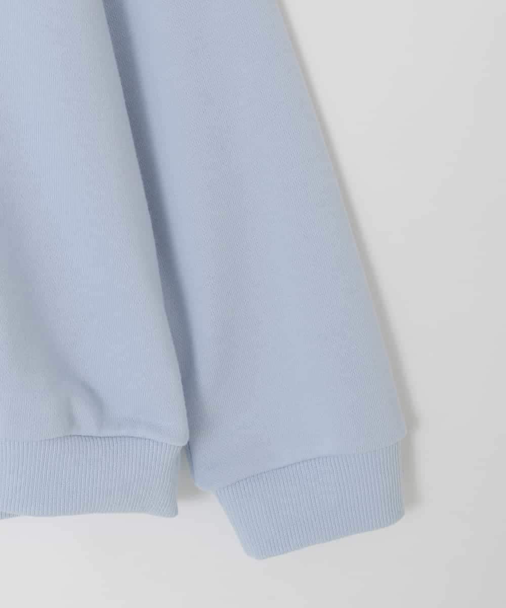 KJKAD51018 a.v.v KIDS(アー・ヴェ・ヴェ) [100-160]【WEB限定商品/サテンリボンがカワイイ】リボン付きロゴトレーナー ライトブルー