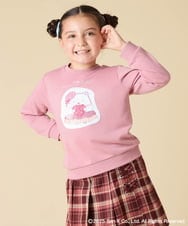 KJKAD80034 a.v.v KIDS(アー・ヴェ・ヴェ) [100-140]すみっコぐらしスパンコールトレーナー ピンク