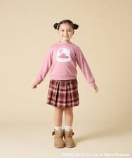 KJKAD80034 a.v.v KIDS(アー・ヴェ・ヴェ) [100-140]すみっコぐらしスパンコールトレーナー ピンク