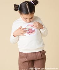 KJKAD80034 a.v.v KIDS(アー・ヴェ・ヴェ) [100-140]すみっコぐらしスパンコールトレーナー ピンク