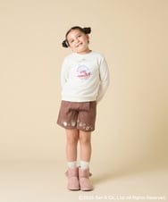 KJKAD80034 a.v.v KIDS(アー・ヴェ・ヴェ) [100-140]すみっコぐらしスパンコールトレーナー ピンク