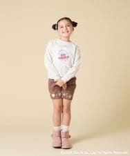 KJKAD80034 a.v.v KIDS(アー・ヴェ・ヴェ) [100-140]すみっコぐらしスパンコールトレーナー ピンク