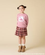 KJKAD80034 a.v.v KIDS(アー・ヴェ・ヴェ) [100-140]すみっコぐらしスパンコールトレーナー ピンク