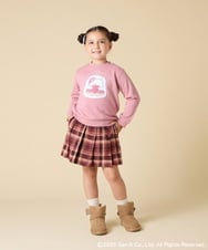 KJKAD80034 a.v.v KIDS(アー・ヴェ・ヴェ) [100-140]すみっコぐらしスパンコールトレーナー ピンク