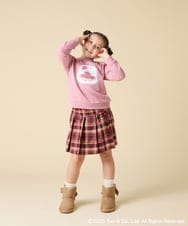 KJKAD80034 a.v.v KIDS(アー・ヴェ・ヴェ) [100-140]すみっコぐらしスパンコールトレーナー ピンク