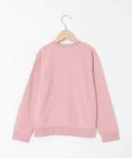 KJKAD80034 a.v.v KIDS(アー・ヴェ・ヴェ) [100-140]【a.v.v限定デザイン/アートが変わるスパンコール/しろくまとねこ/とかげとぺんぎん】すみっコぐらしスパンコールトレーナー ピンク