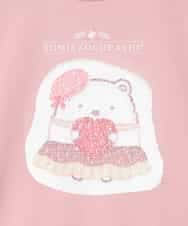 KJKAD80034 a.v.v KIDS(アー・ヴェ・ヴェ) [100-140]【a.v.v限定デザイン/アートが変わるスパンコール/しろくまとねこ/とかげとぺんぎん】すみっコぐらしスパンコールトレーナー ピンク