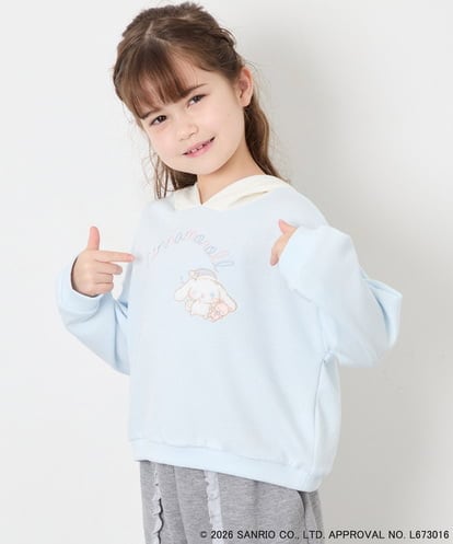 KJKAG15054 a.v.v KIDS [110-140][コラボ]シナモンロール耳付きパーカー