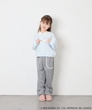 KJKAG15054 a.v.v KIDS(アー・ヴェ・ヴェ) [110-140][コラボ]シナモンロール耳付きパーカー ライトブルー