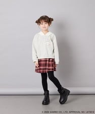 KJKAG15054 a.v.v KIDS(アー・ヴェ・ヴェ) [110-140][コラボ]シナモンロール耳付きパーカー ライトグレー