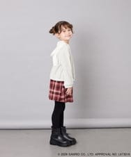 KJKAG15054 a.v.v KIDS(アー・ヴェ・ヴェ) [110-140][コラボ]シナモンロール耳付きパーカー ライトグレー