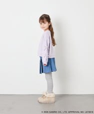 KJKAG16049 a.v.v KIDS(アー・ヴェ・ヴェ) [110-140][コラボ]シナモン袖ストライププルオーバー ラベンダー