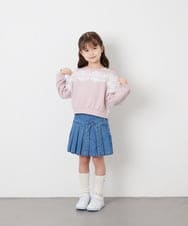 KJKAG22029 a.v.v KIDS(アー・ヴェ・ヴェ) [120-160]【WEB限定】レーストレーナー ピンク