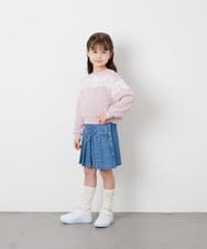 KJKAG22029 a.v.v KIDS(アー・ヴェ・ヴェ) [120-160]【WEB限定】レーストレーナー ピンク